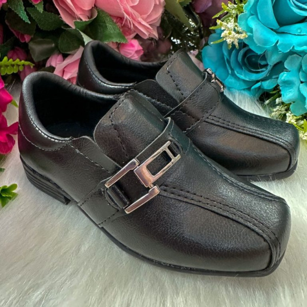Sapato Social D Milan Preto Fosco