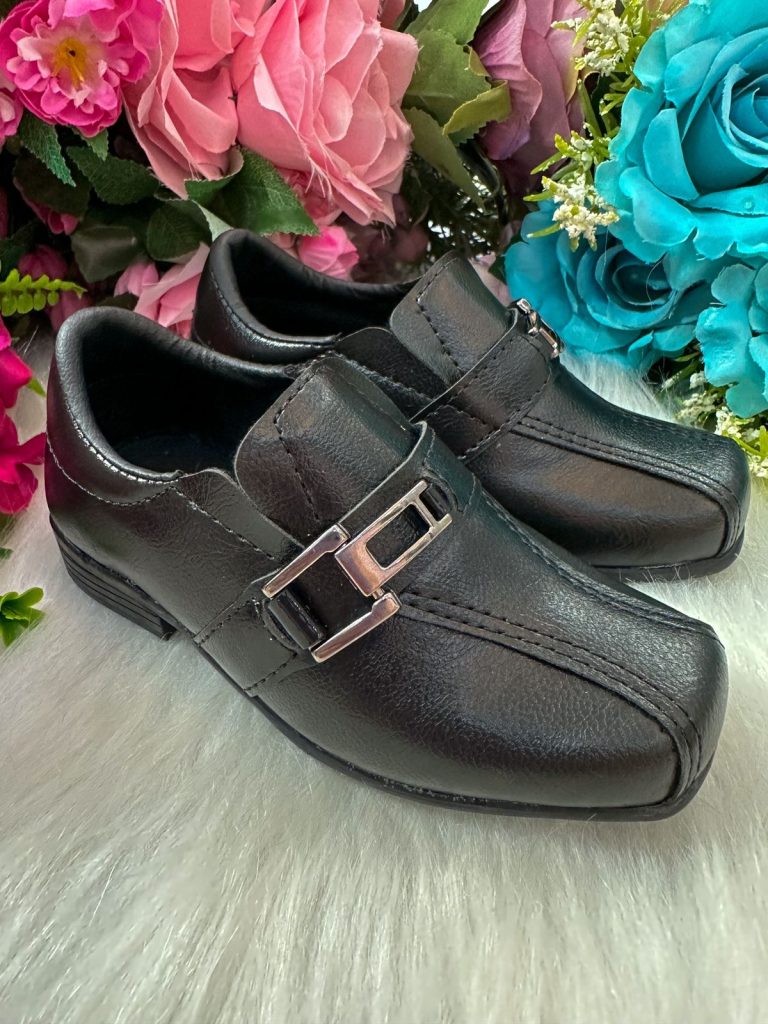Sapato Social D Milan Preto Fosco
