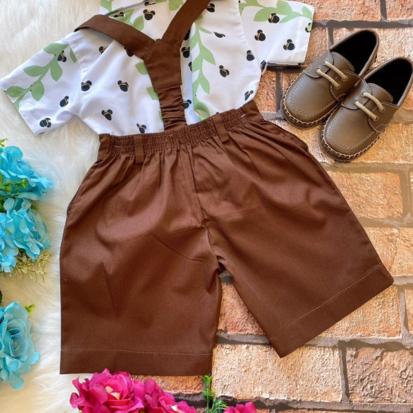 Conjunto Temáticos Meninos Mickey Safari Verde