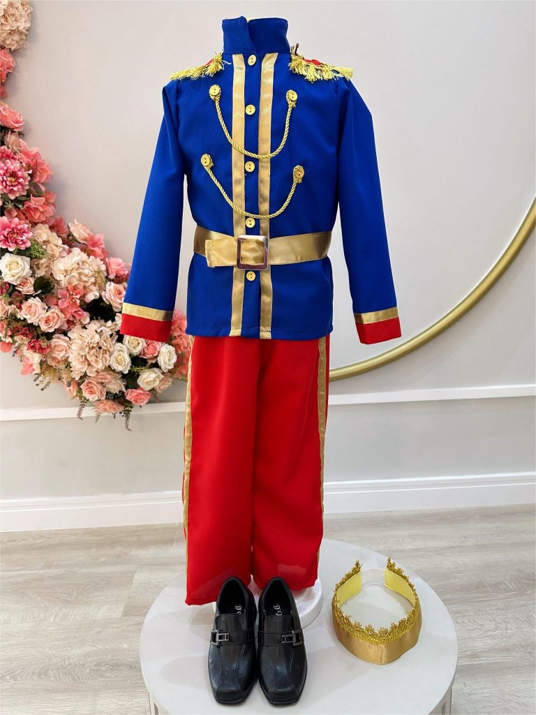 Conjunto Fantasia Príncipe Royal Luxo festa