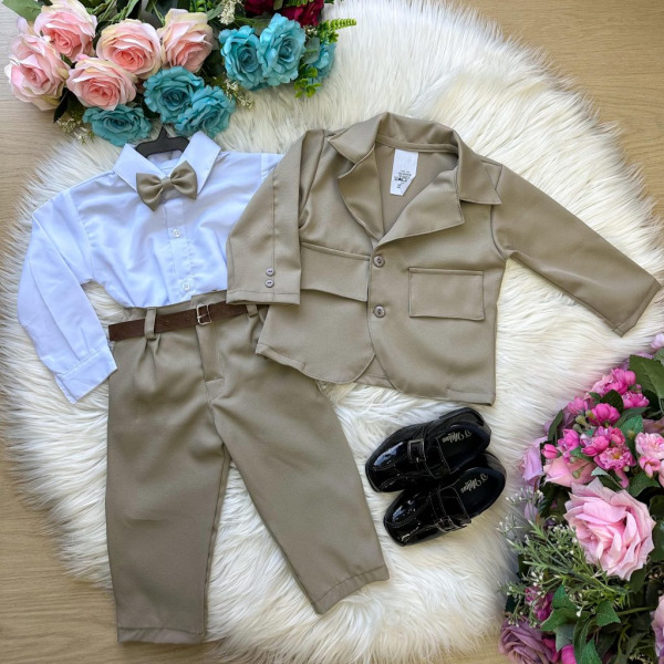 Conjunto Miss Cherry Social Gabriel Terno – Blaizer Bege