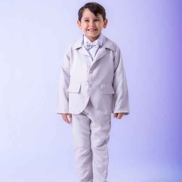 Conjunto Miss Cherry Social Gabriel Terno – Blaizer Cinza Claro