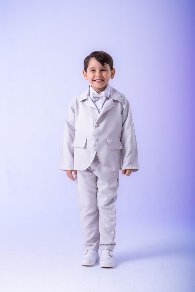Conjunto Miss Cherry Social Gabriel Terno - Blaizer Cinza Claro