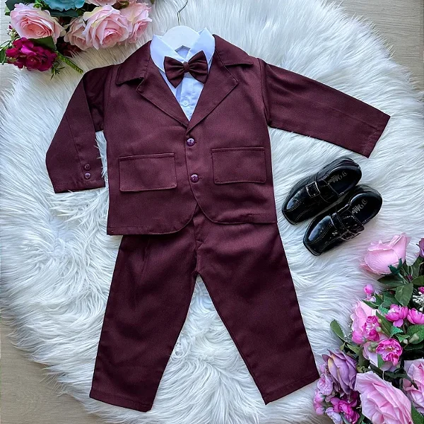 Conjunto Miss Cherry Social Gabriel Terno – Blaizer Marsala