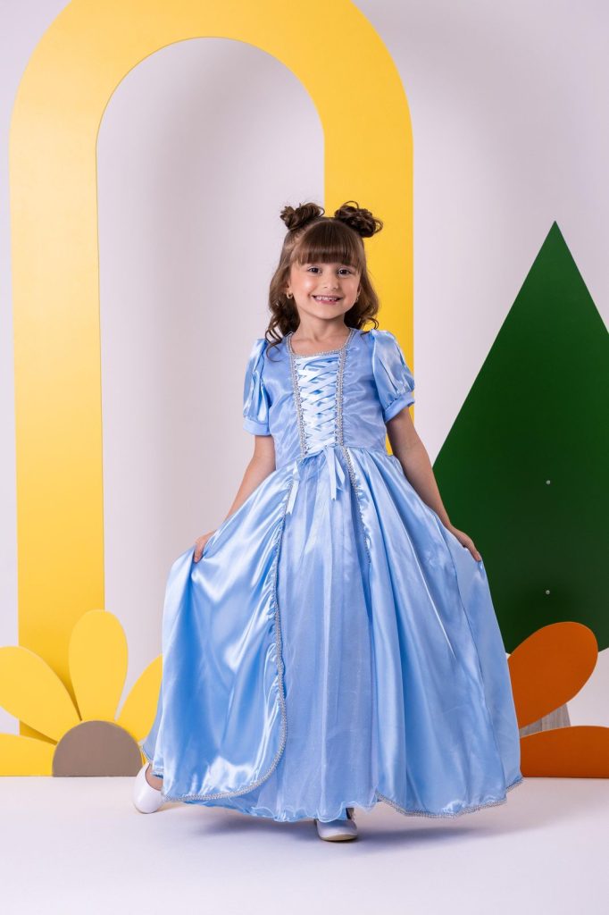 Fantasia Princesa Belli Longa Princesa Azul Modelo 2