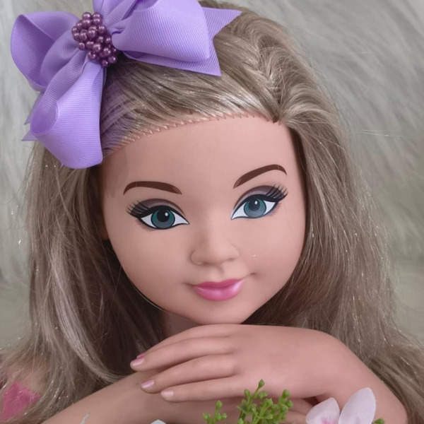 Laço Belli Bico de Pato Lilas Miolo de Perolas