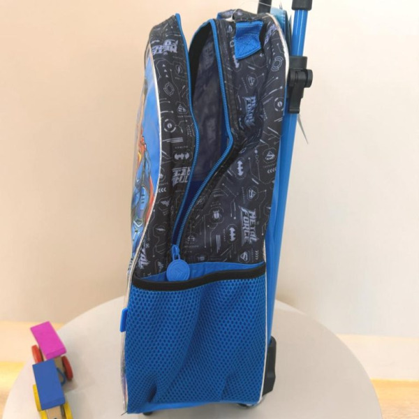 Mochila de Rodinhas Escolar Liga da Justiça Metal Force