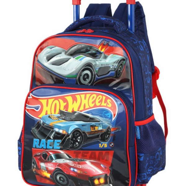 Mochila De Rodinha E Costas Hot Wheels Race For Speed