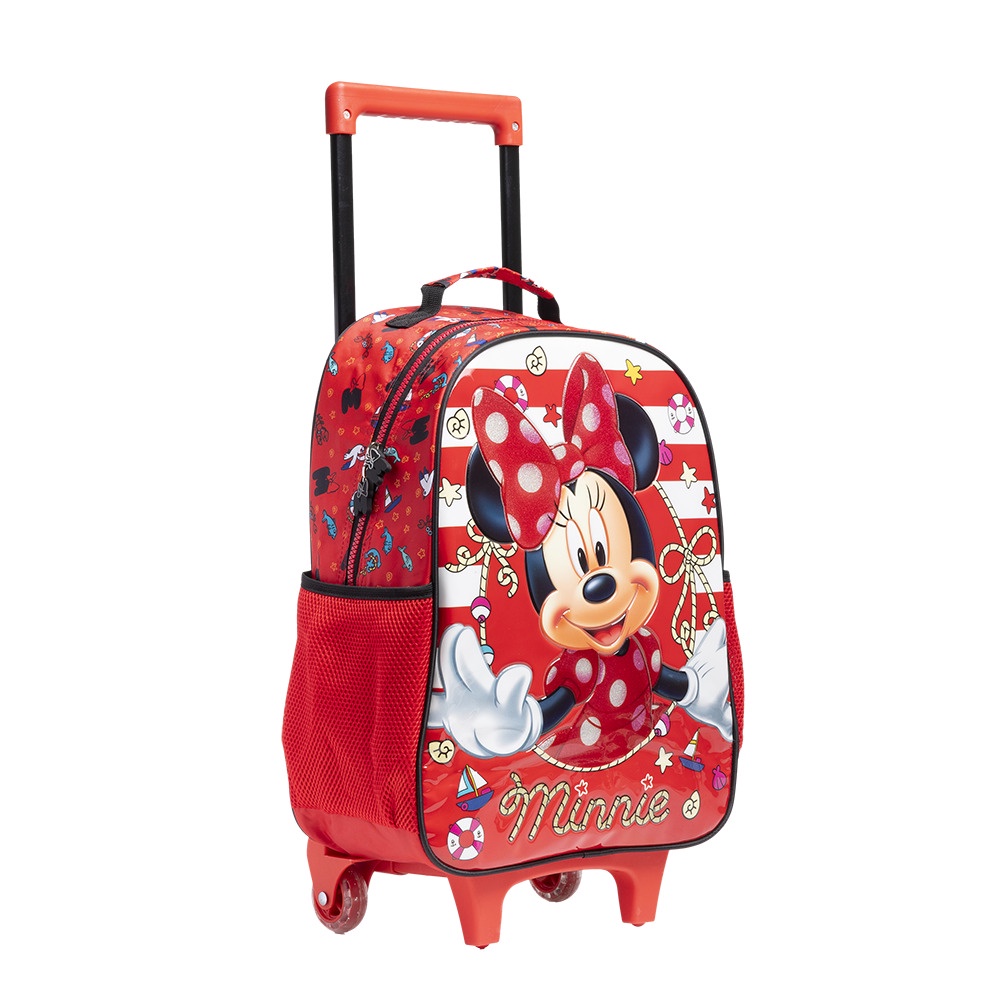 Mochila de Rodinhas Escolar da Minnie X Tam.16