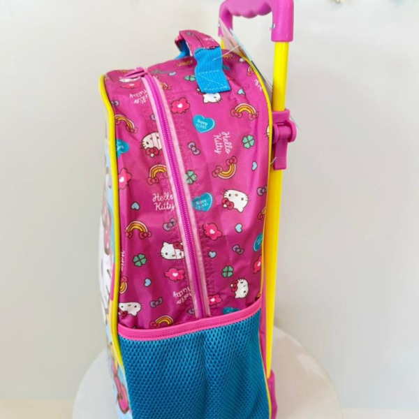 Mochila de Rodinhas Escolar da Hello Kitty Rainbow