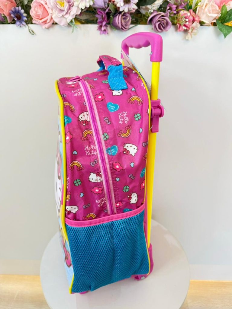 Mochila de Rodinhas Escolar da Hello Kitty Rainbow