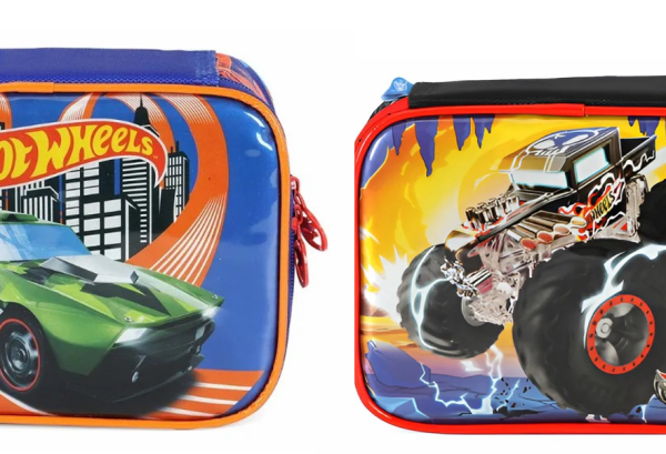 Estojo Escolar Box Hot Wheels Trucks Race Cores