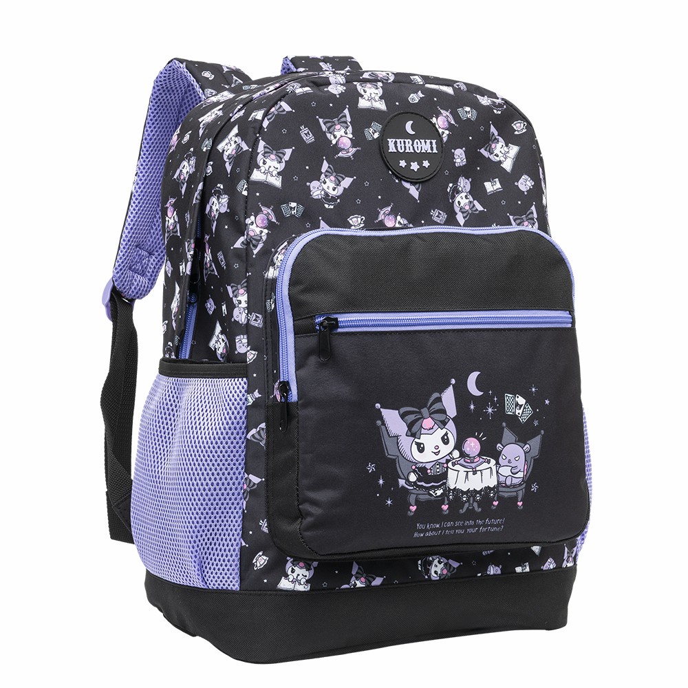 Mochila de Costas Escolar Juvenil 43cm Kuromi College