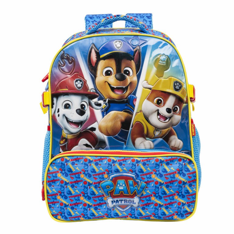 Mochila de Costas Escolar Tam. 14 da Patrulha Canina S2 C/ Capuz