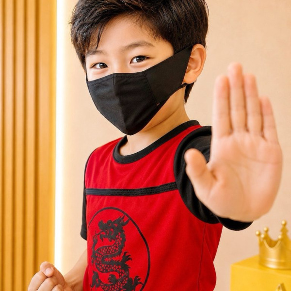 Fantasia Infantil Guerreiro Ninja Samurai C/ Faixa Festas