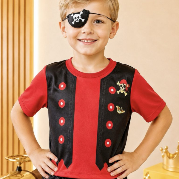 Fantasia Infantil Menino Pirata Tapa Olho