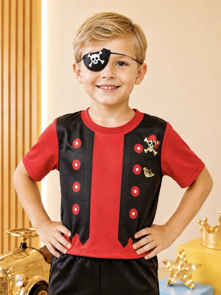 Fantasia Infantil Menino Pirata Tapa Olho