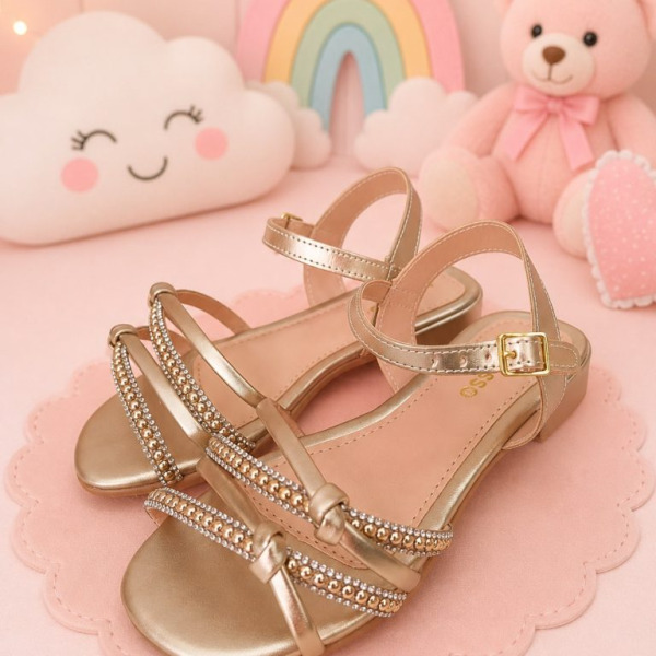Sandália StarPink Violeta Dourado